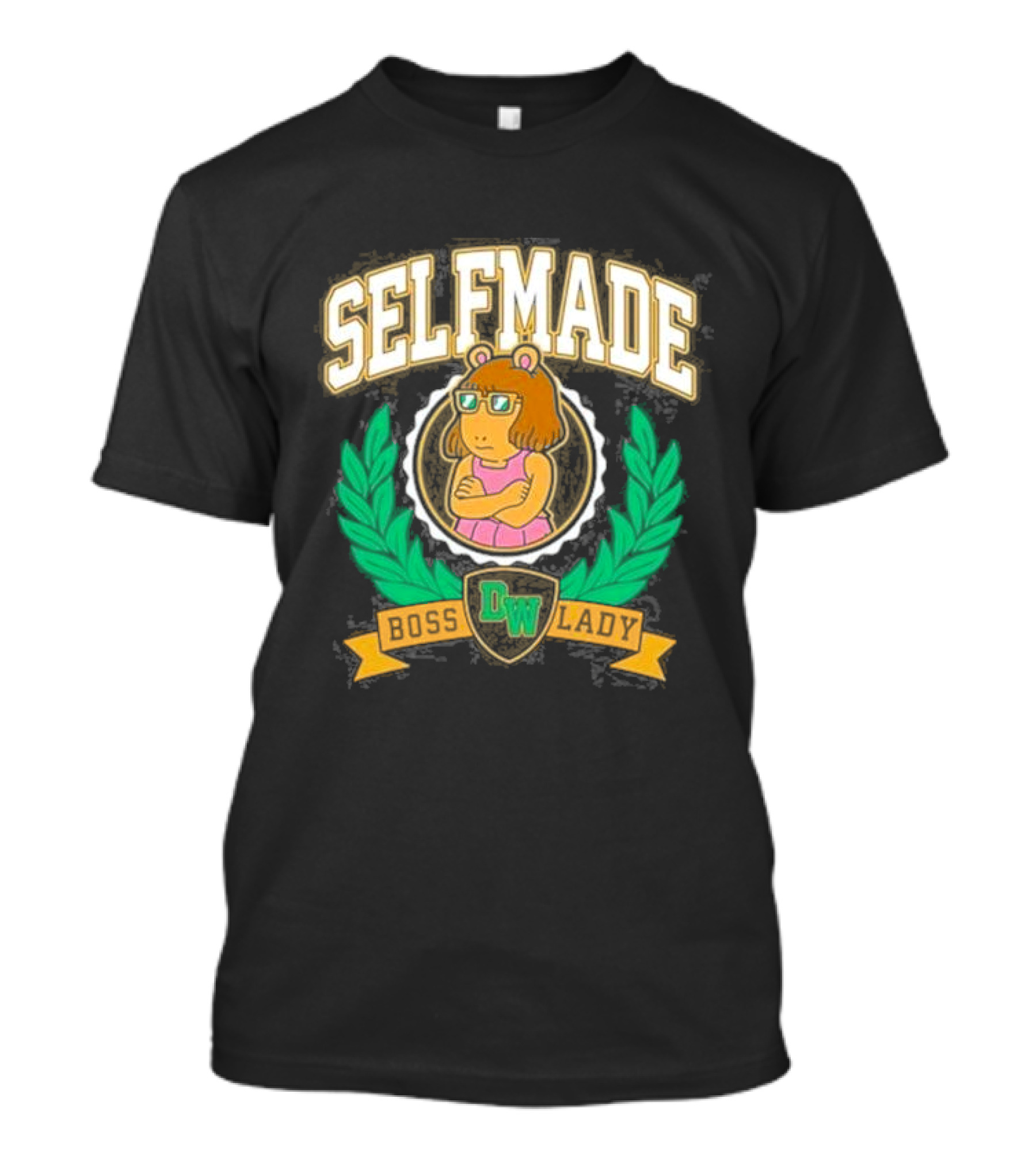 Selfmade Tired D.W. Meme Boss Lady Retroki T-Shirt