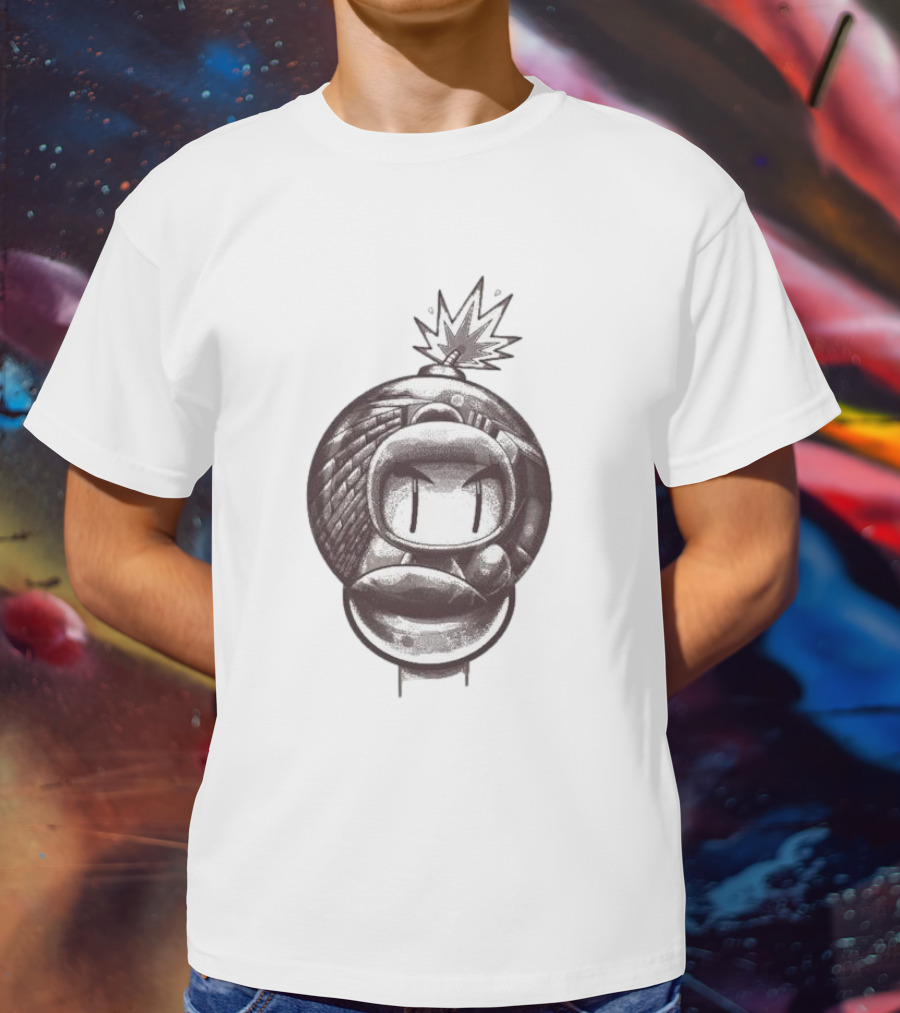 Bob-omb Face With Reflective Bomb Eyes T-Shirt