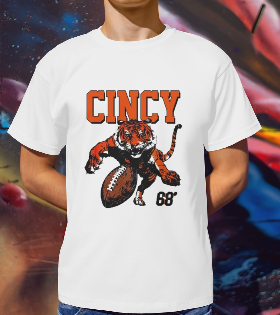 Cincy Tiger Football 68’ T-Shirt