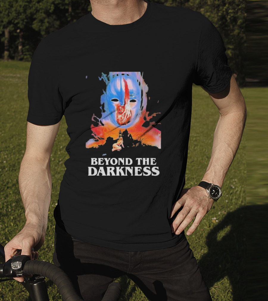 Beyond The Darkness Surreal Mask And Crimson T-Shirt