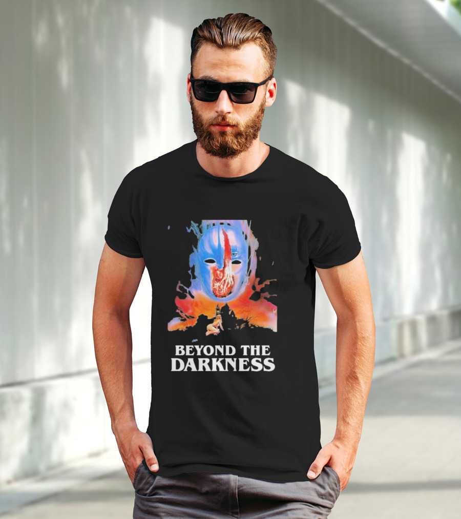 Beyond The Darkness Surreal Mask And Crimson T-Shirt