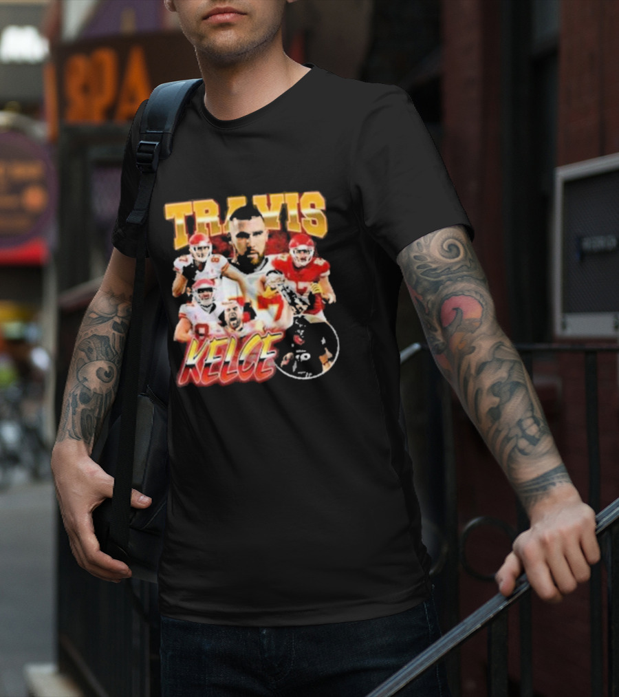 Travis Kelce Chiefs Players Collage T-Shirt