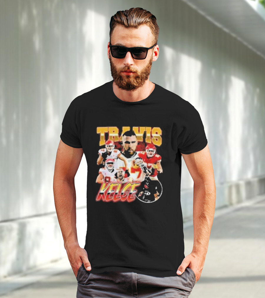 Travis Kelce Chiefs Players Collage T-Shirt