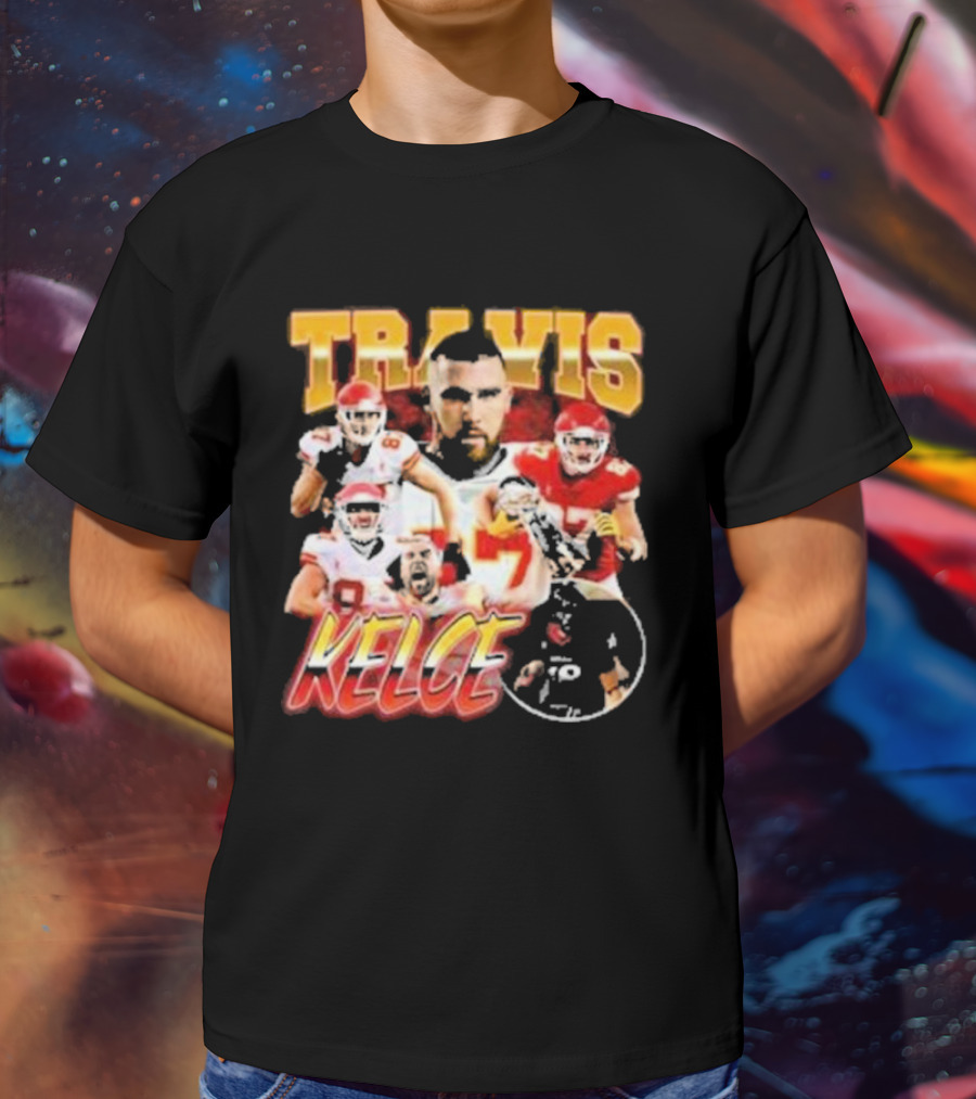 Travis Kelce Chiefs Players Collage T-Shirt