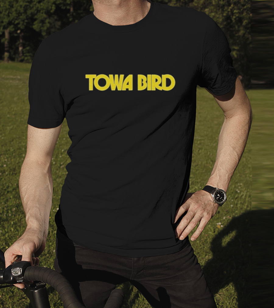 Towa Bird Yellow Text Logo T-Shirt