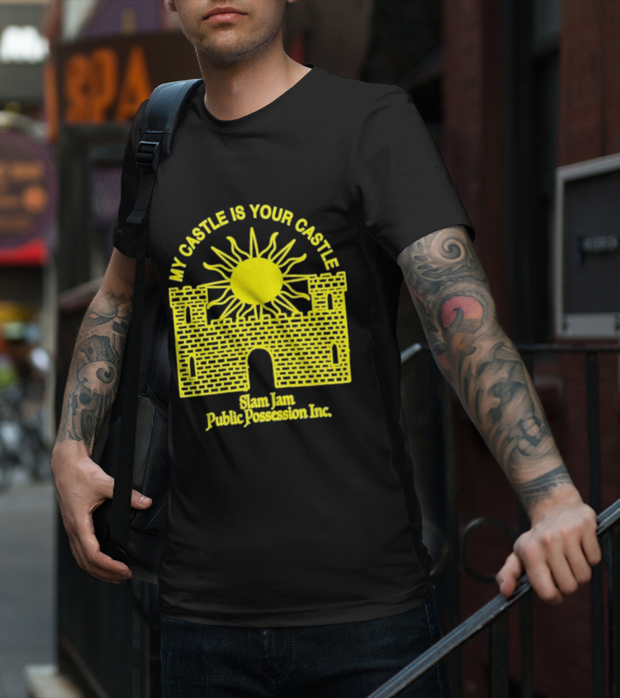 My Castle Is Your Castle Sun Design Slam Jam Public Possession Inc T-Shirt