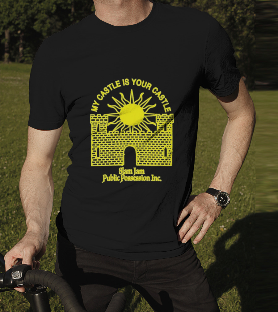 My Castle Is Your Castle Sun Design Slam Jam Public Possession Inc T-Shirt