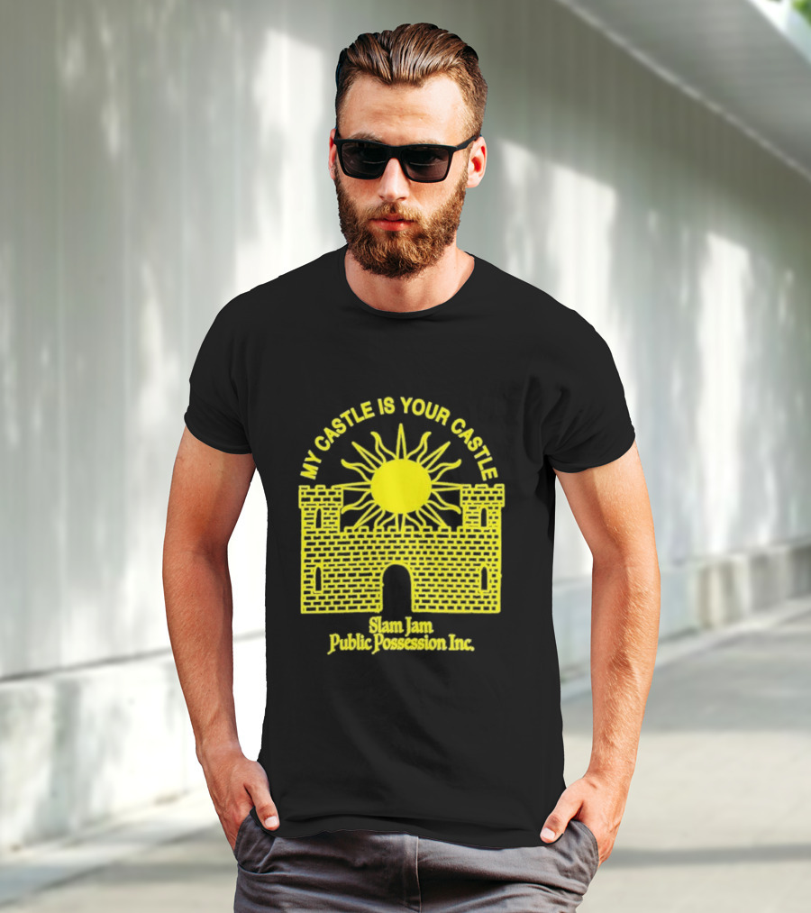 My Castle Is Your Castle Sun Design Slam Jam Public Possession Inc T-Shirt