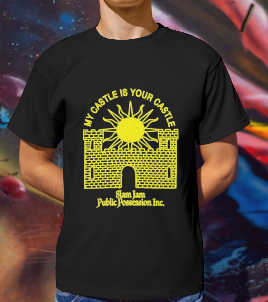 My Castle Is Your Castle Sun Design Slam Jam Public Possession Inc T-Shirt