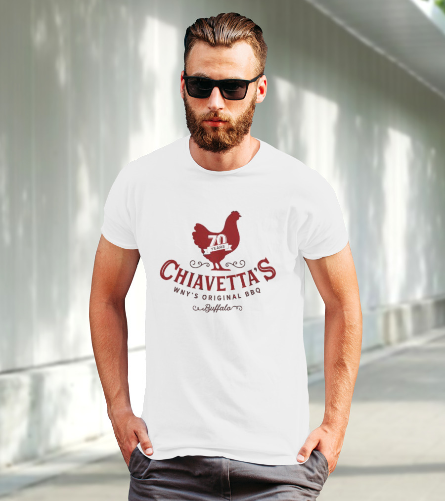 Chiavetta’s 70 Years WNY’s Original BBQ Buffalo Chicken T-Shirt