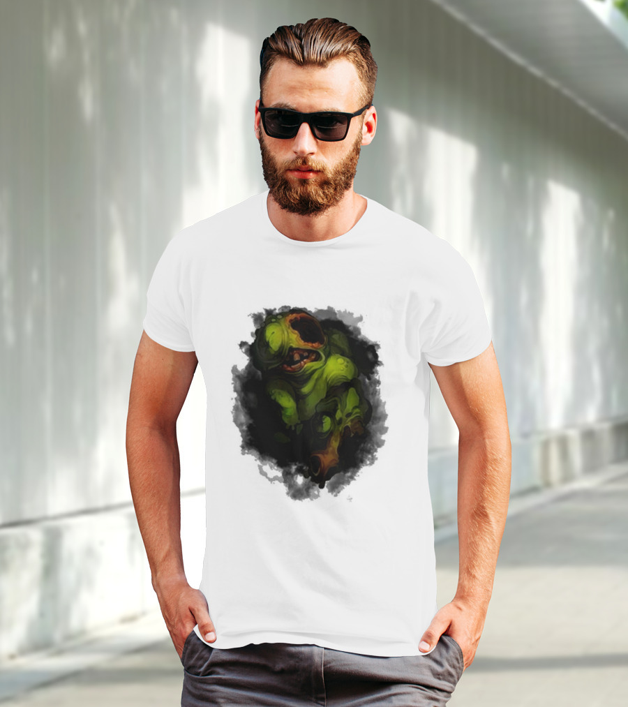 Binding Of Isaac Four Souls Pestilence Creepy Green Monster Card T-Shirt