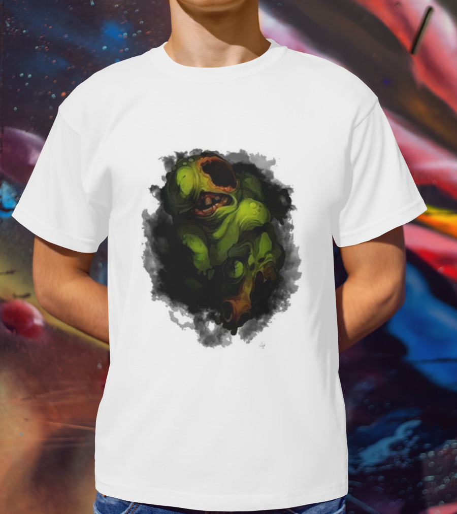 Binding Of Isaac Four Souls Pestilence Creepy Green Monster Card T-Shirt