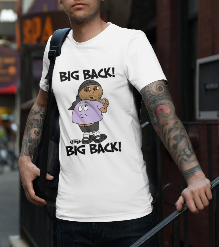 Frk Opestcontrol Store Big Back Big Back Character Eating Cookie T-Shirt