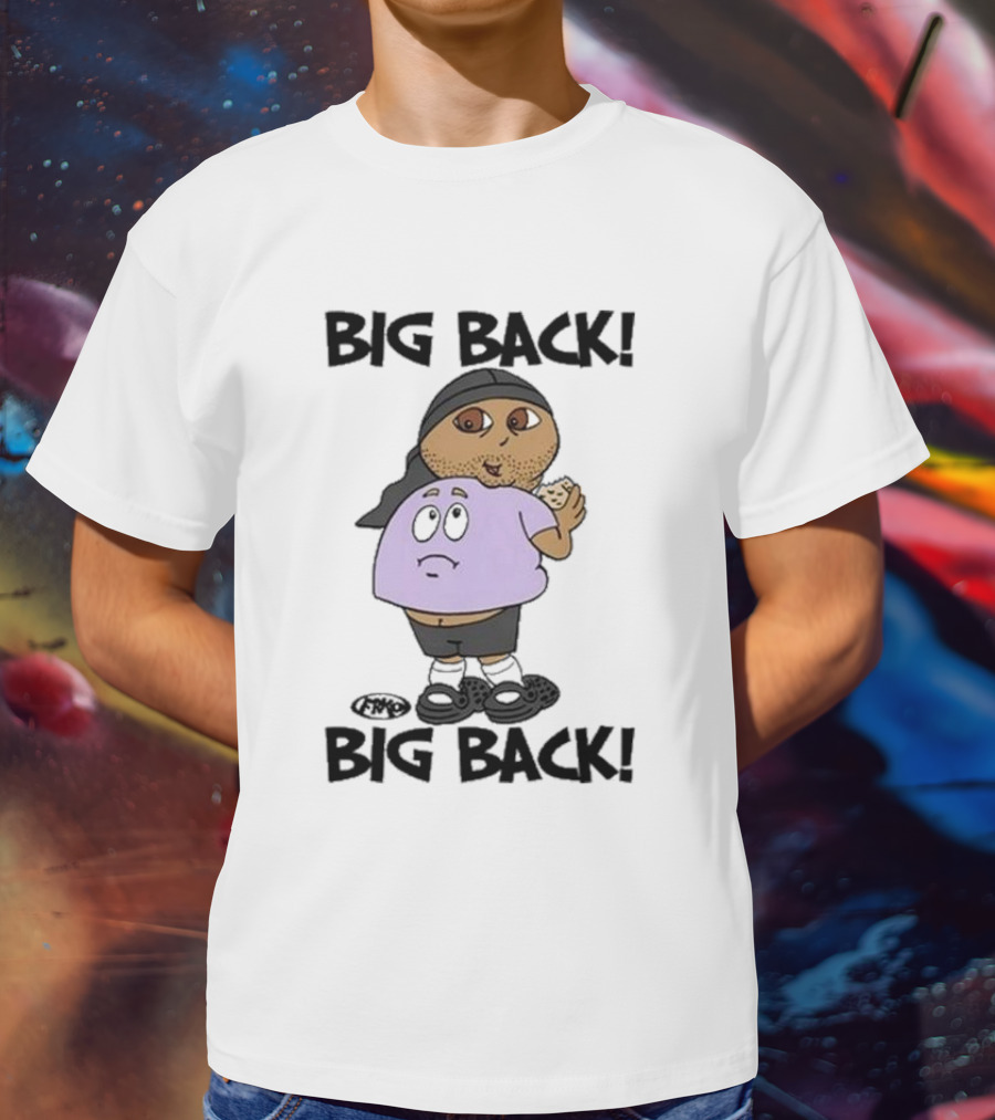 Frk Opestcontrol Store Big Back Big Back Character Eating Cookie T-Shirt