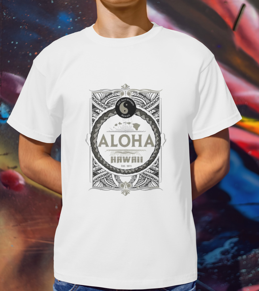 T&C Surf Designs Hawaii Aloha Hawaii Est 1971 Pearl City Jersey T-Shirt