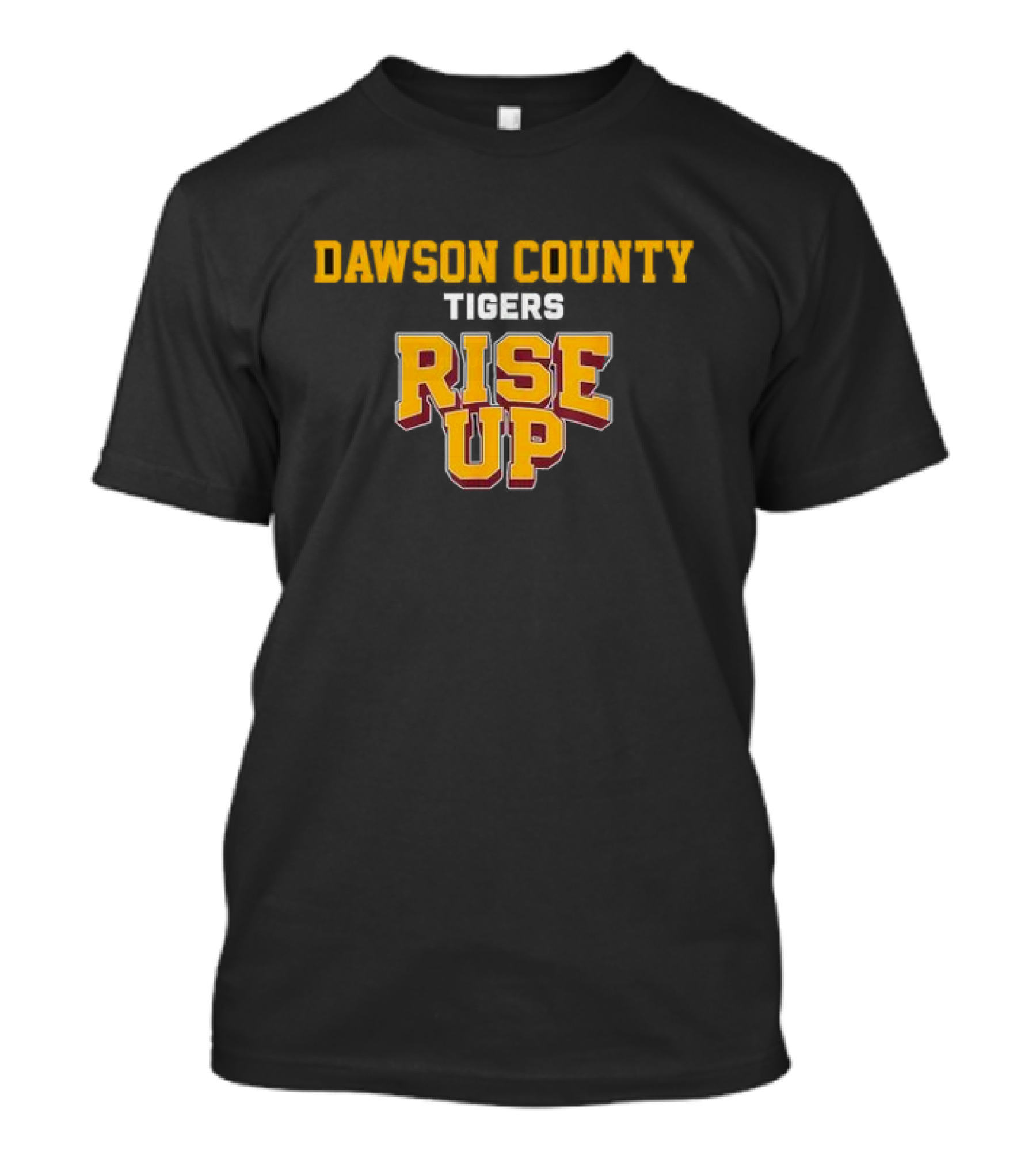 Dawson County Tigers Rise Up Bold School Spirit Motivational T-Shirt