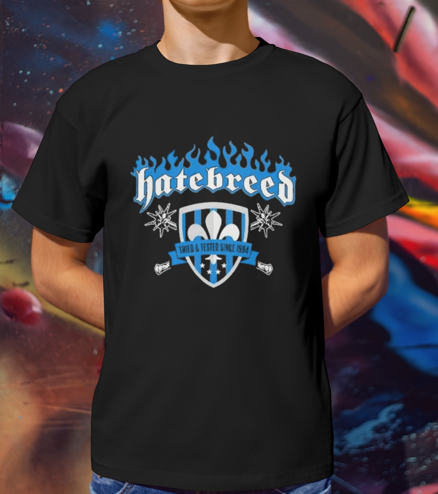 Hatebreed Tried And Tested Since 1994 Fleur-de-Lis Shield T-Shirt