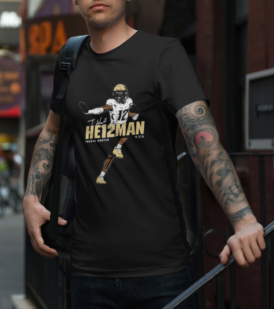 Travis Hunter He12man Football T-Shirt