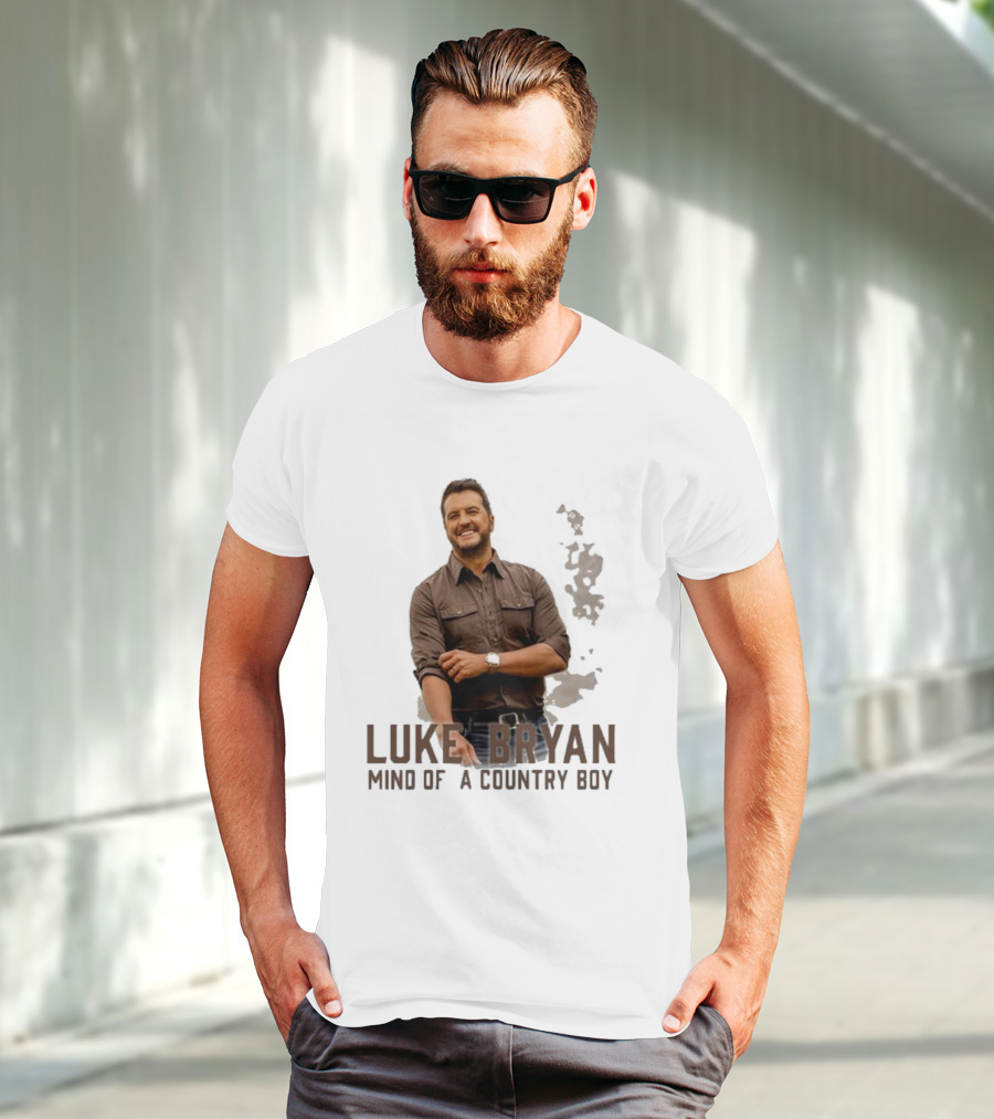 Luke Bryan Mind Of A Country Boy Music Icon Rustic Vibe T-Shirt