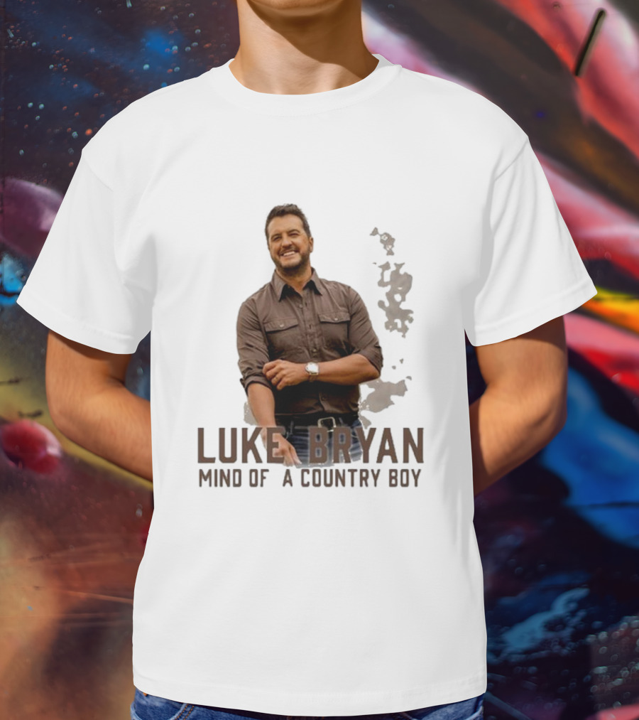 Luke Bryan Mind Of A Country Boy Music Icon Rustic Vibe T-Shirt