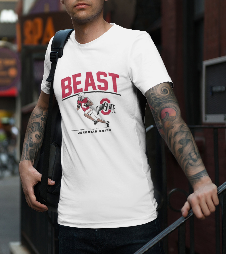 Ohio State Football Beast Jeremiah Smith T-Shirt