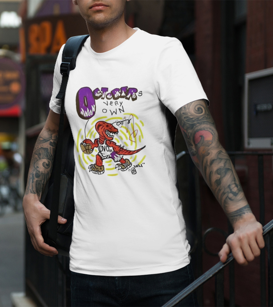 OCTOBER VERY OWN OVO Basketball Dinosaur T-Shirt