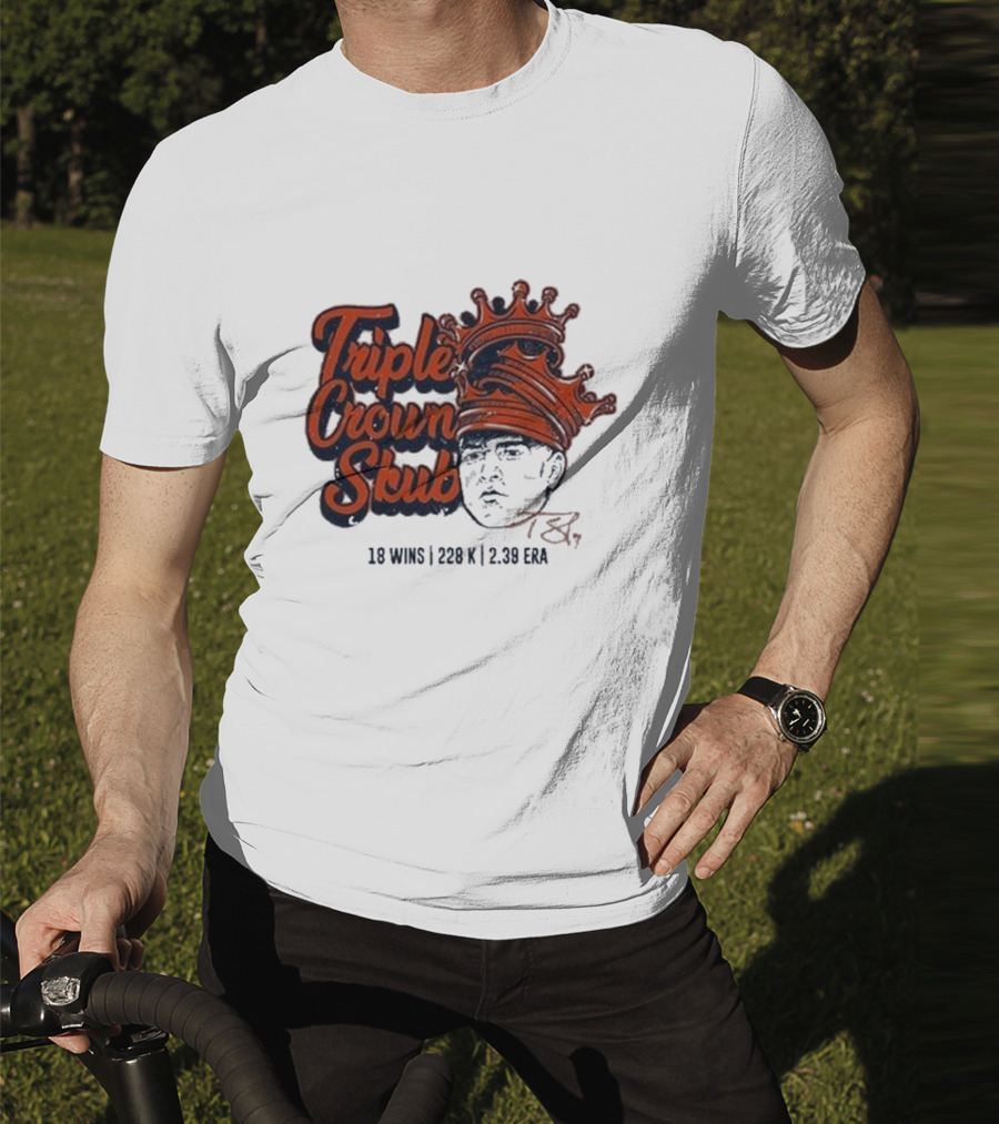 Tarik Skubal Triple Crown 18 Wins 228K 2.39 ERA Detroit Tigers T-Shirt