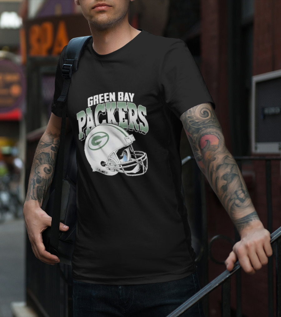 Green Bay Packers Classic Helmet Gradient T-Shirt