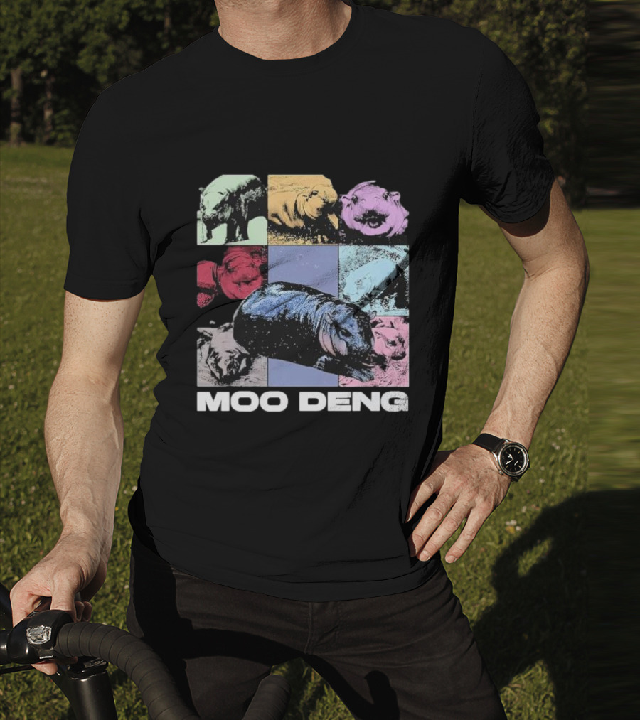 Moo Deng Era Cute Baby Hippo Pop T-Shirt