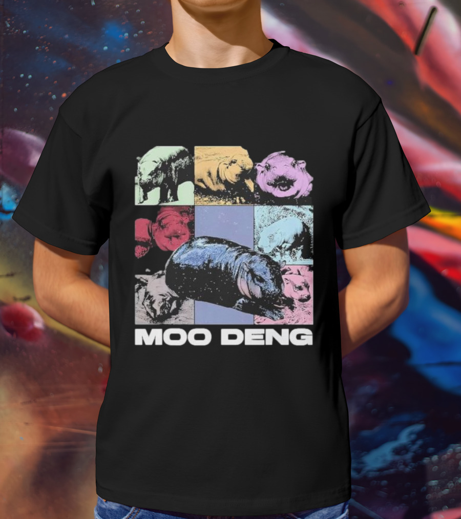 Moo Deng Era Cute Baby Hippo Pop T-Shirt