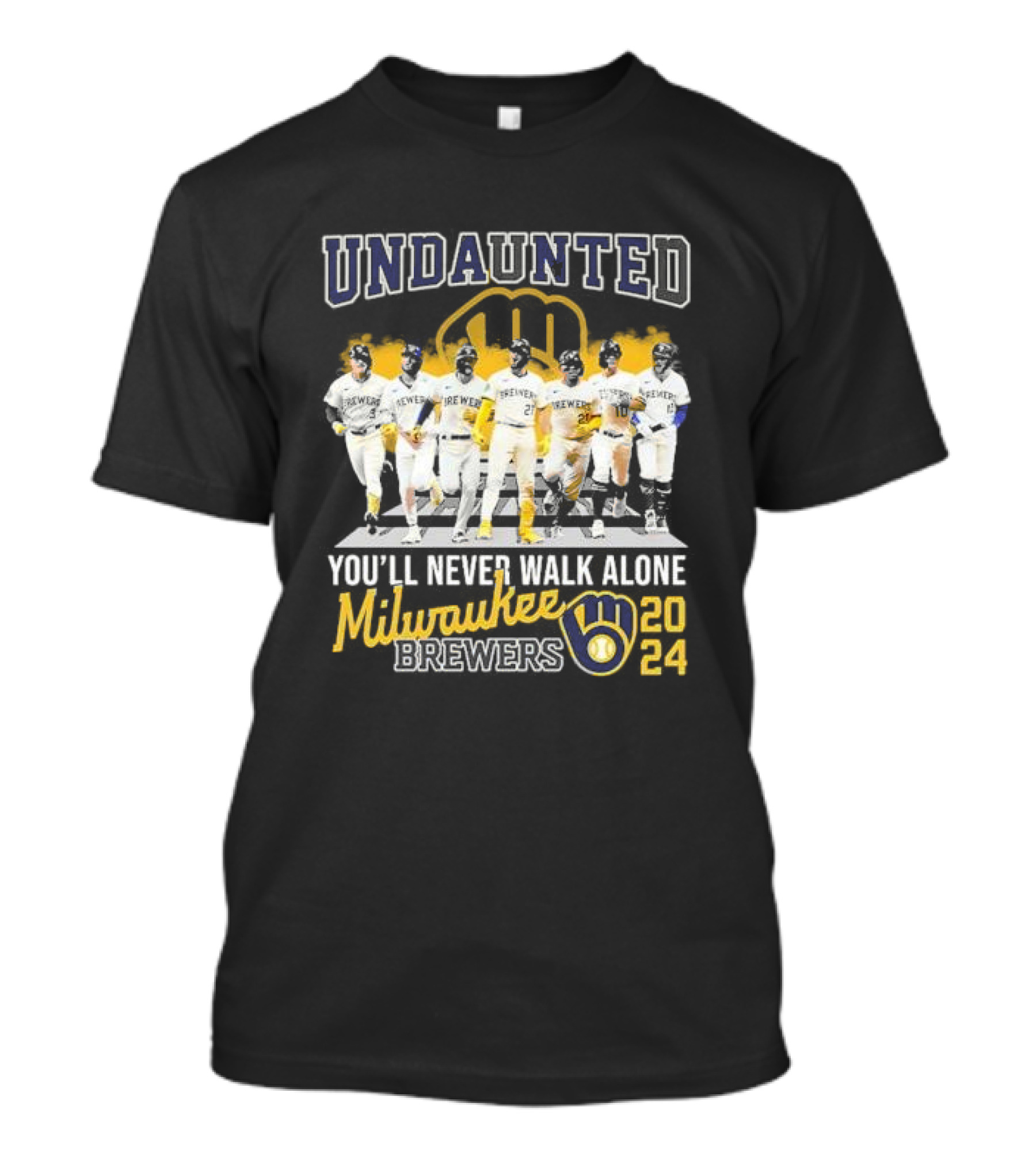 Undaunted You'll Never Walk Alone Milwaukee Brewers T-Shirt