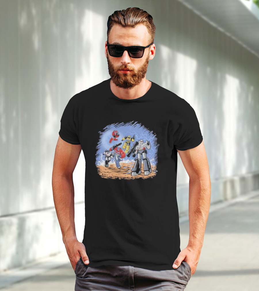 Zascanauta Bots Comic Book Style Animation Cover T-Shirt