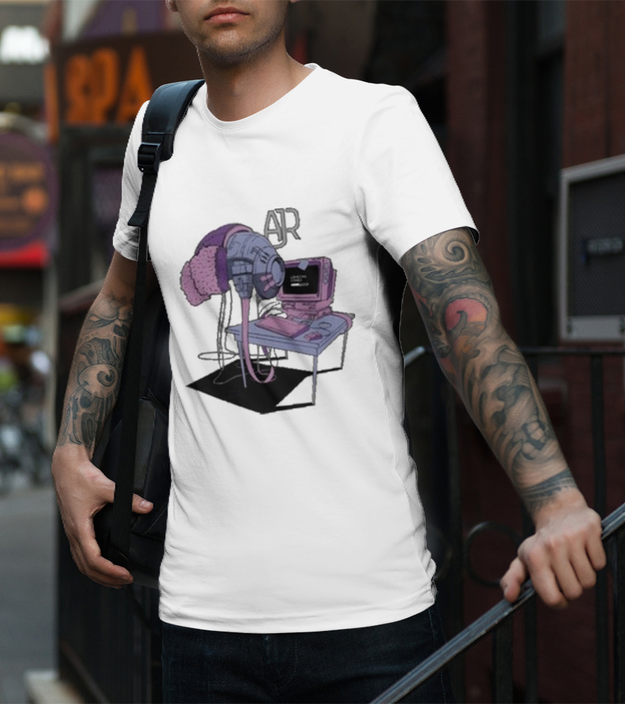 AJR Loading Songs Concert Retro Computer Setup T-Shirt