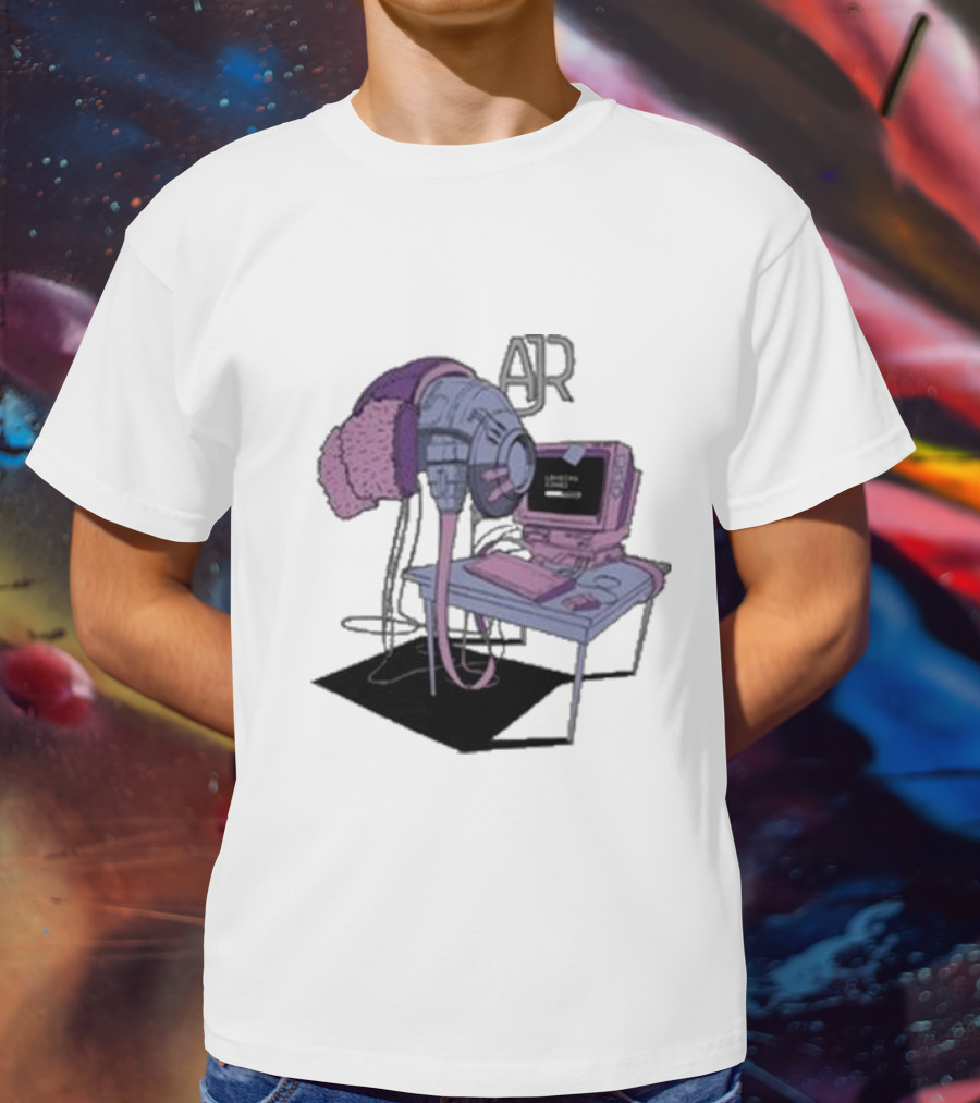 AJR Loading Songs Concert Retro Computer Setup T-Shirt