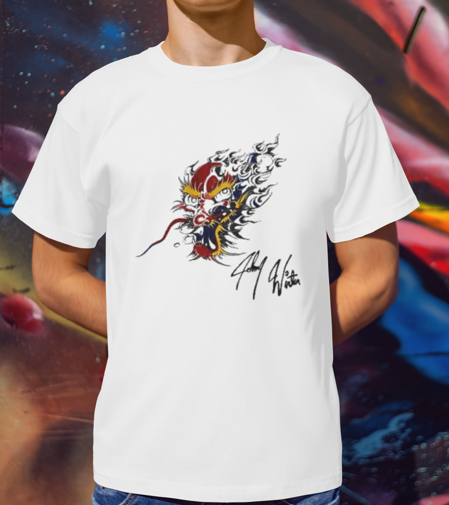 Johnny Winter Superb Fiery Dragon T-Shirt
