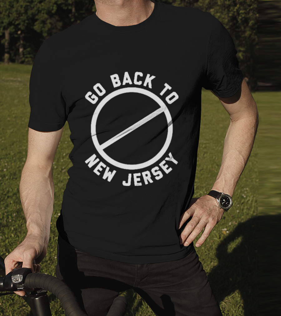 Go Back To New Jersey Circle Slash T-Shirt