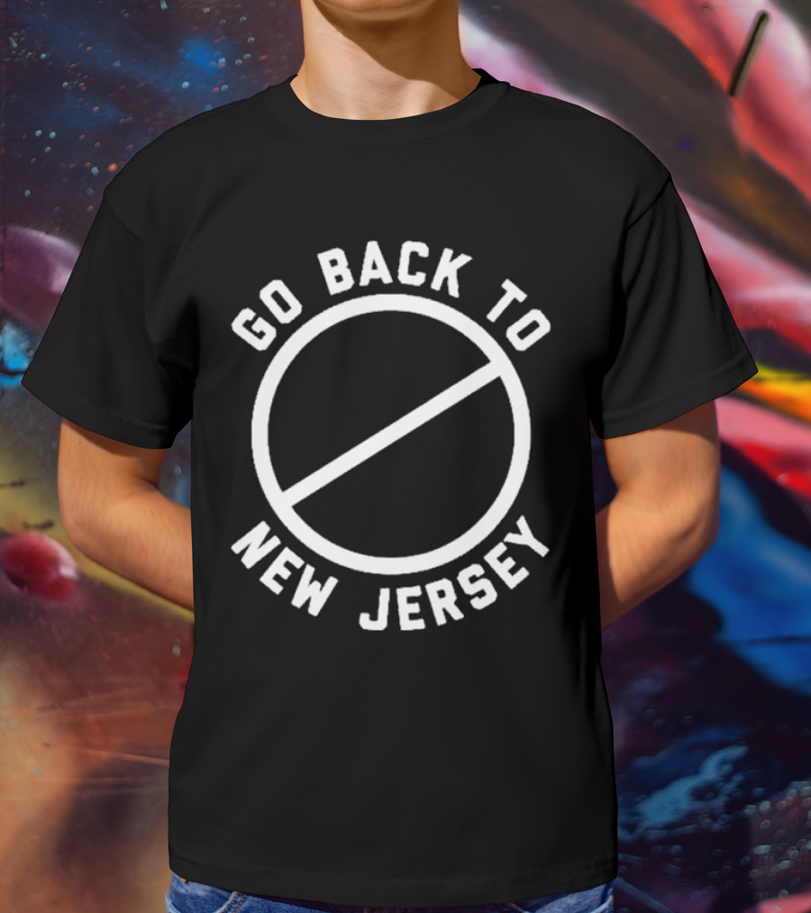 Go Back To New Jersey Circle Slash T-Shirt