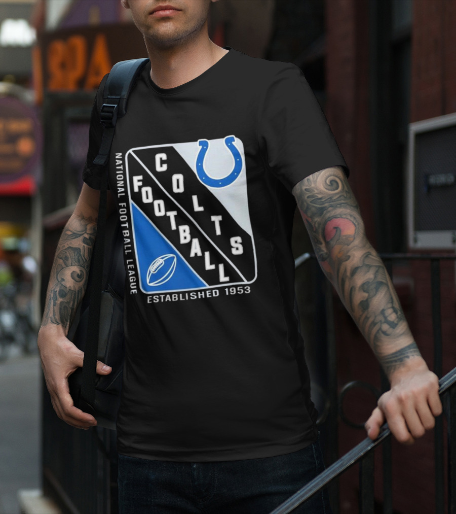 NATIONAL FOOTBALL LEAGUE COLTS FOOTBALL ESTABLISHED 1953 T-Shirt