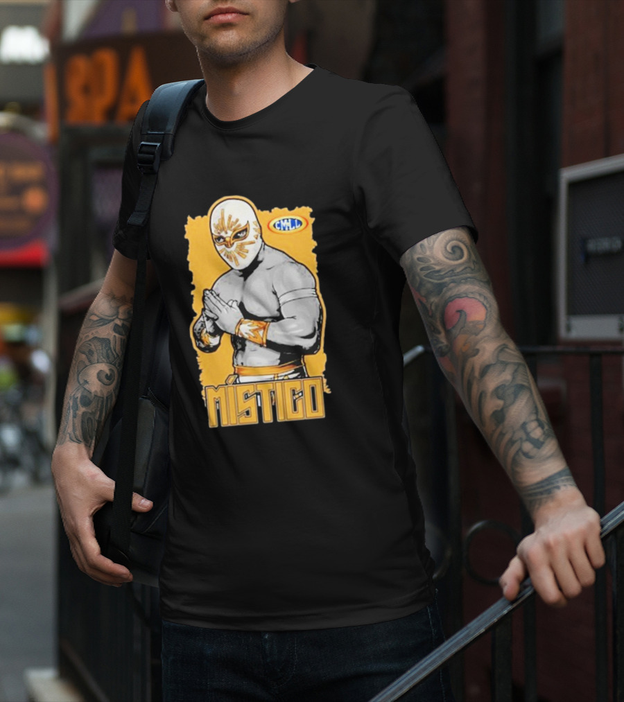 Místico CMLL Rey Plata Y Oro Luchador Masked Wrestler T-Shirt
