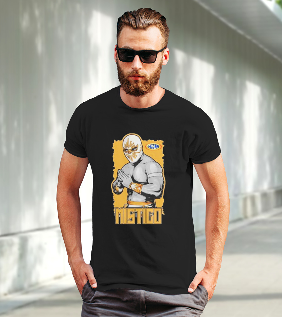 Místico CMLL Rey Plata Y Oro Luchador Masked Wrestler T-Shirt