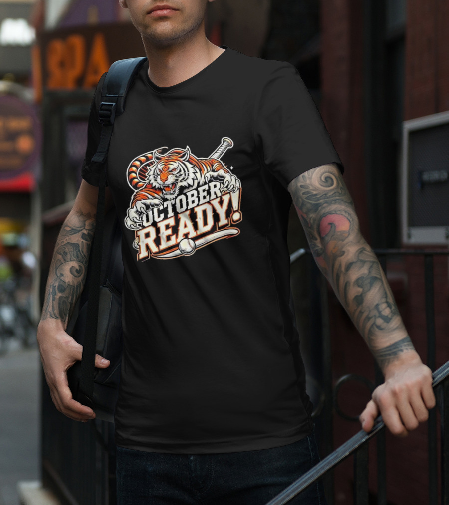 October Ready Fierce Baseball Tiger T-Shirt