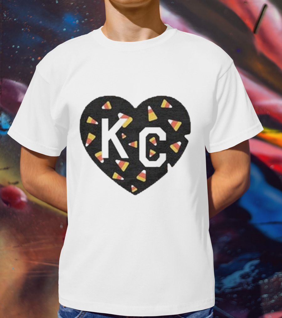 KC Heart Candy Corn T-Shirt