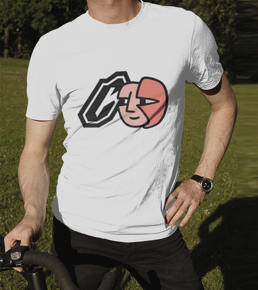Collective Bikes X Lorem Iconic Face And Abstract Shape T-Shirt