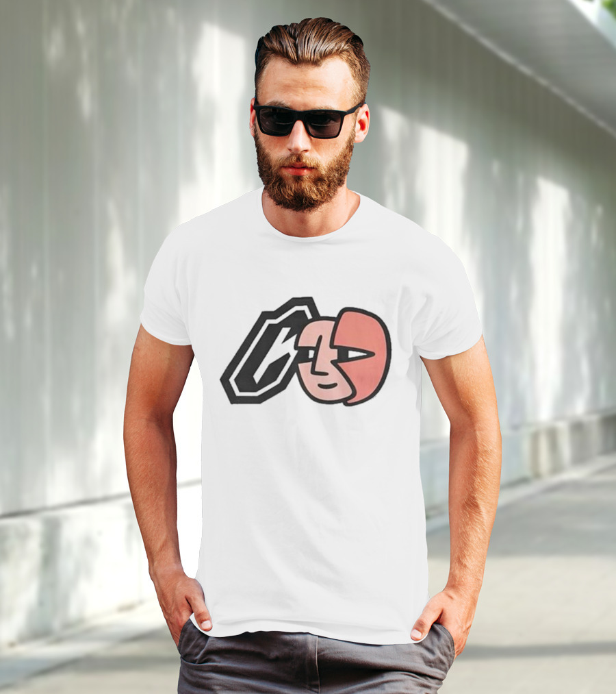 Collective Bikes X Lorem Iconic Face And Abstract Shape T-Shirt