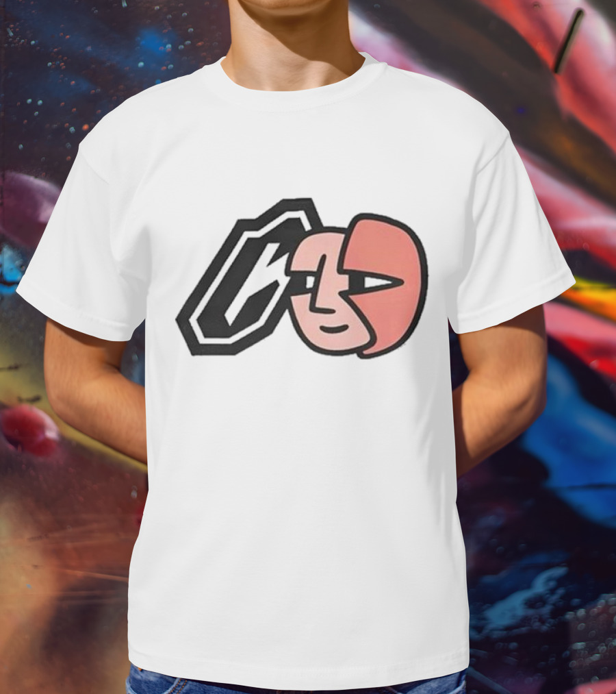 Collective Bikes X Lorem Iconic Face And Abstract Shape T-Shirt