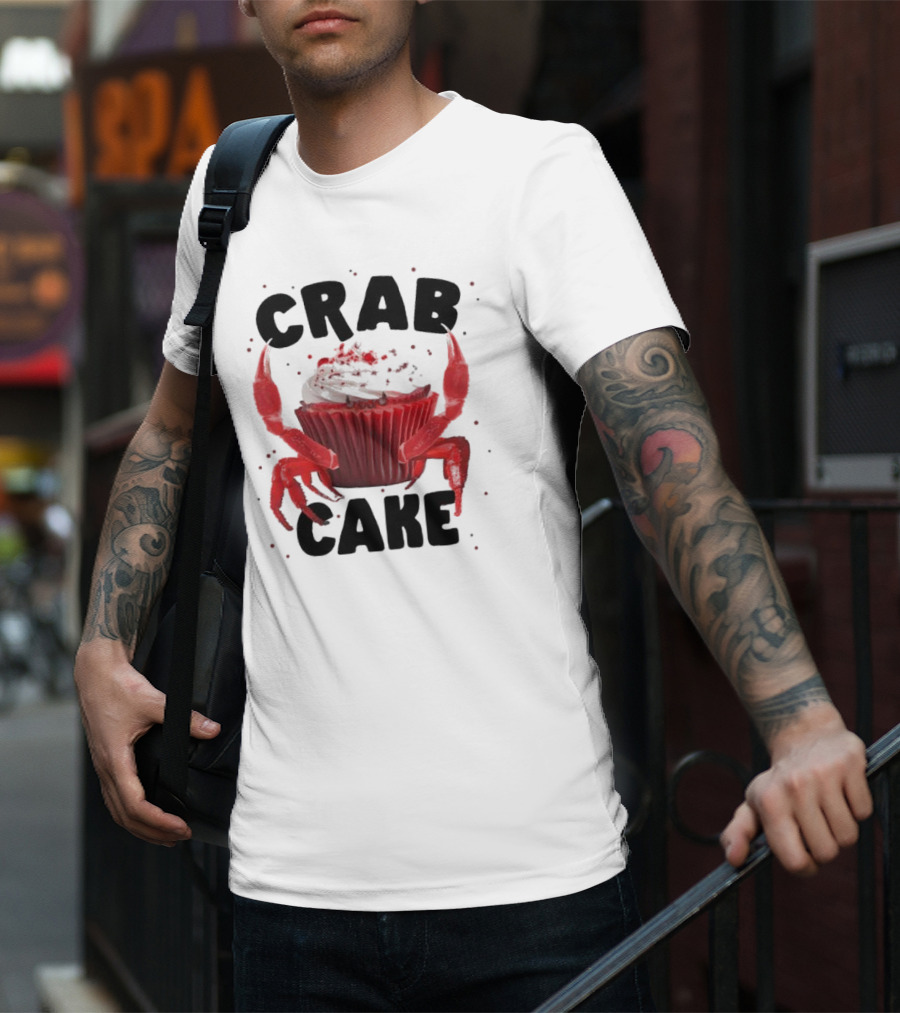 CRAB CAKE Strawberry Cream Cupcake T-Shirt