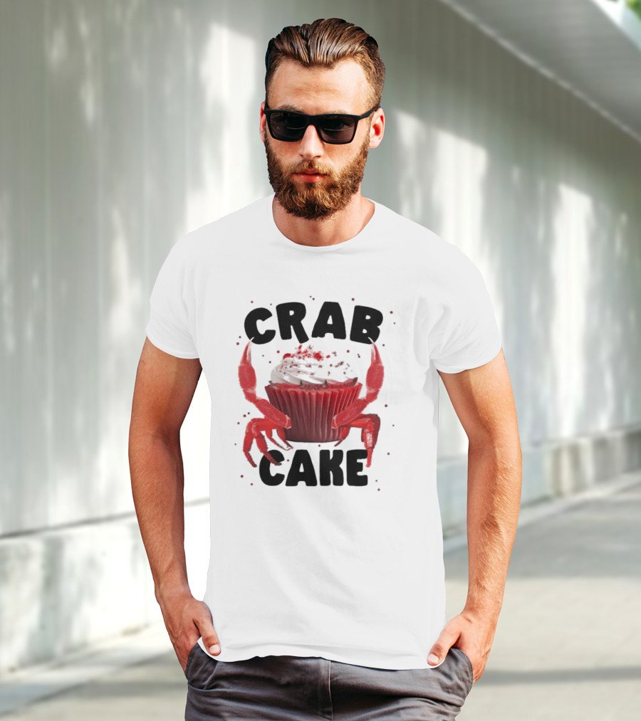 CRAB CAKE Strawberry Cream Cupcake T-Shirt