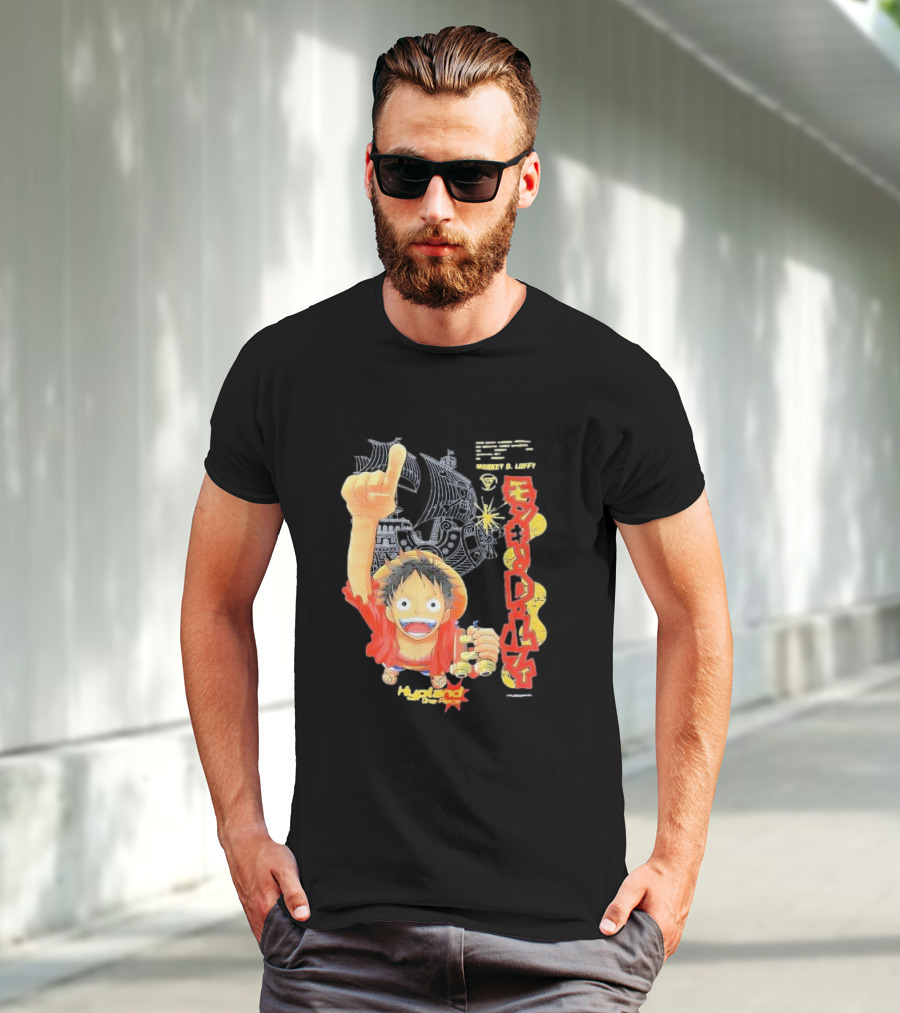 Monkey D. Luffy Adventures Defeating Famous Opponents Bounty Over 400000000 Hypland One Piece Ship T-Shirt