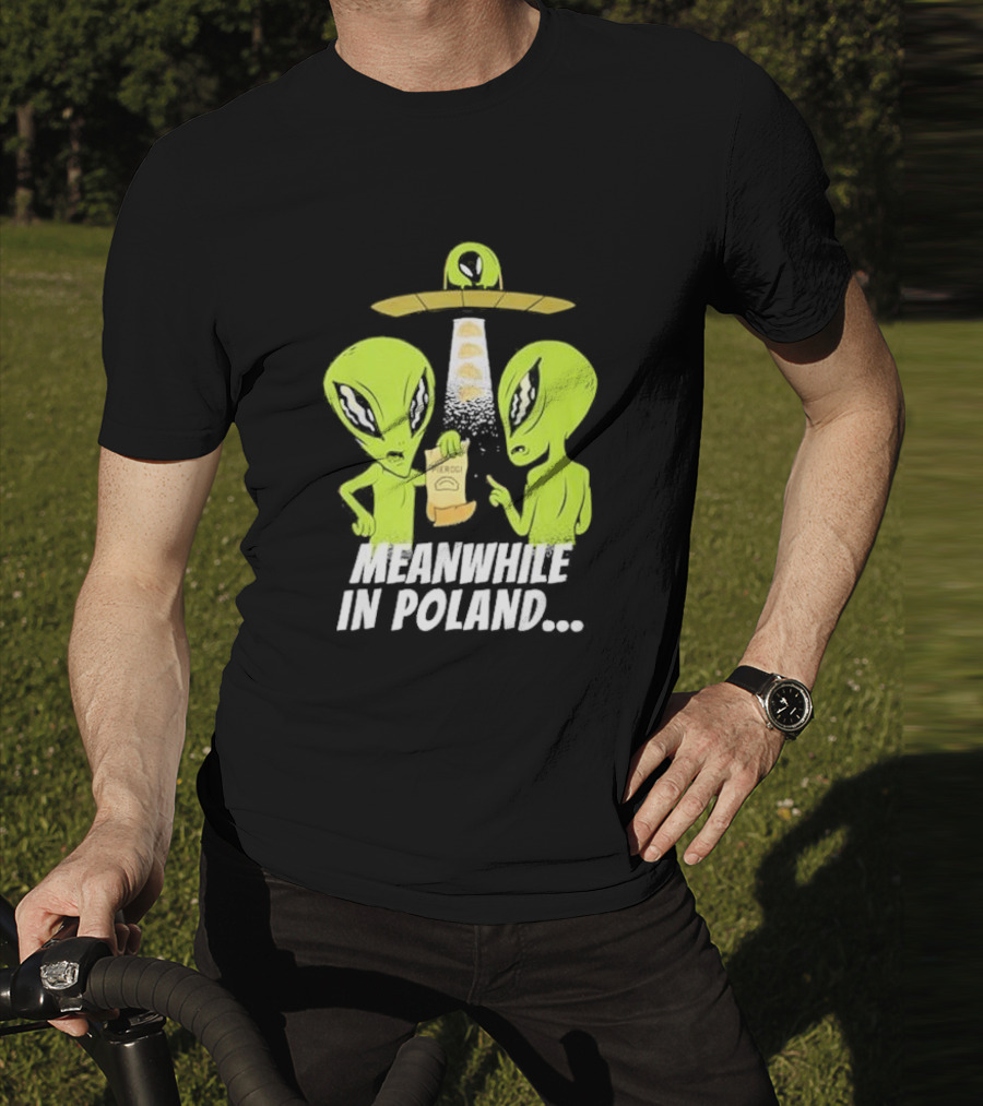 Meanwhile In Poland Alien Abduction Pierogi T-Shirt