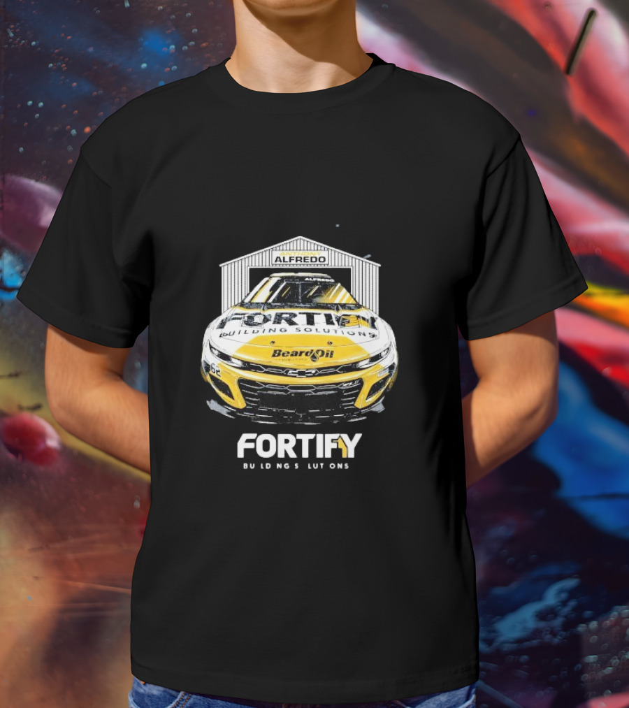 Anthony Alfredo Fortify Building Solutions Beard Oil Racing Car T-Shirt